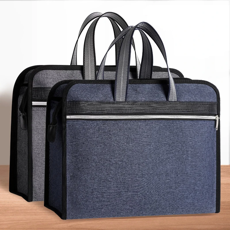 

Filing Briefcase High Business Case Ddocuments For Document Capacity Men File Folder Portable Zipper Bags