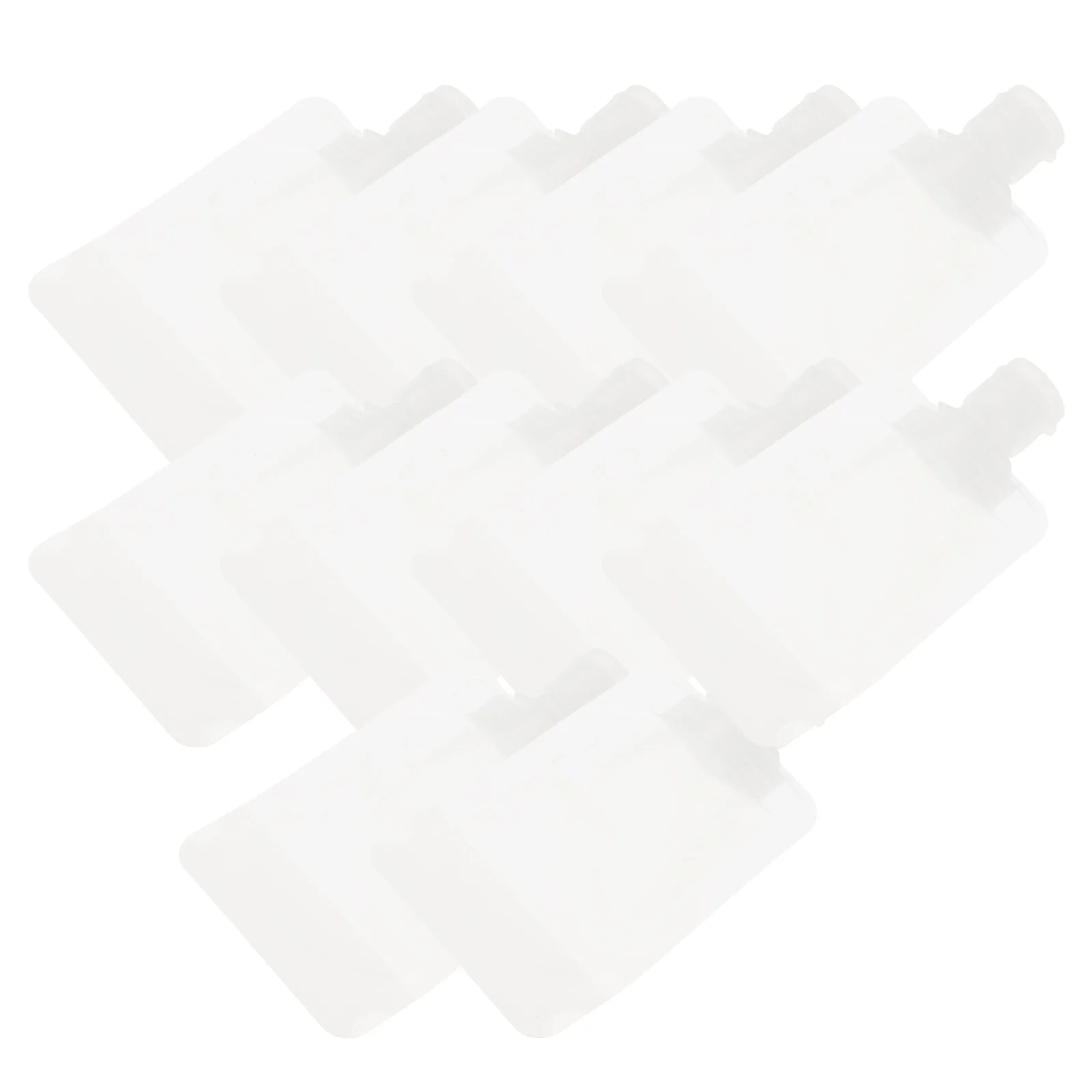 

10 шт. пустые дорожные мешки, портативные одноразовые мешки для сжимания лосьона (белые)