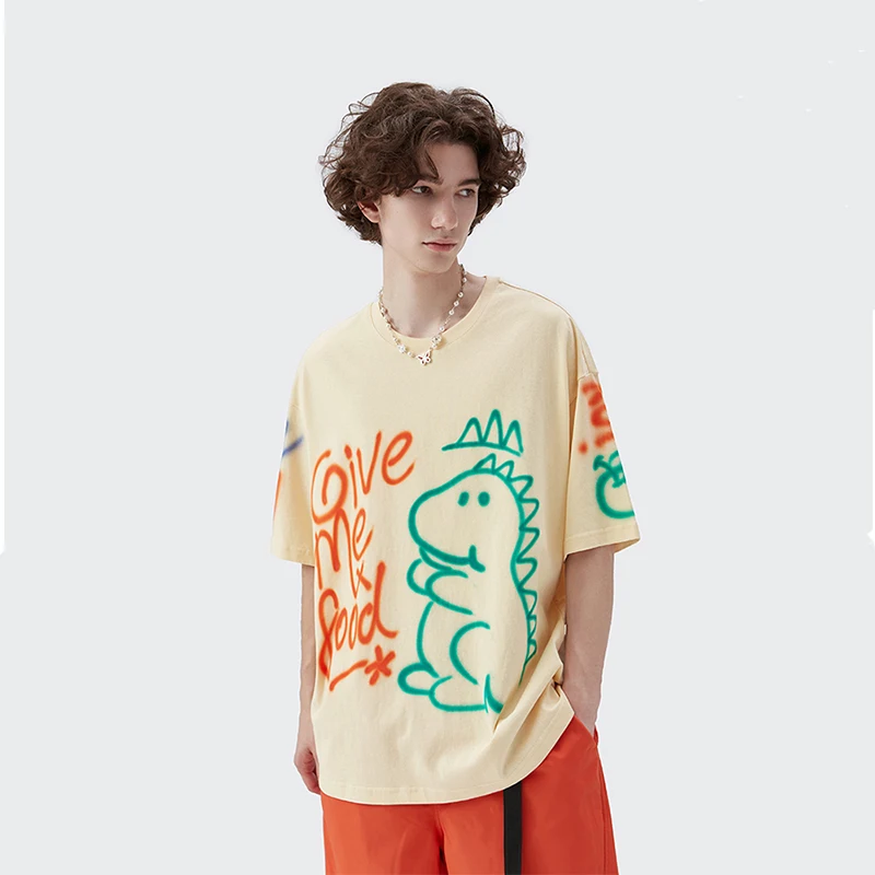 

Streetwear T-Shirts Cartoon Graphic Casual Oversized T Shirt for Men Clothing