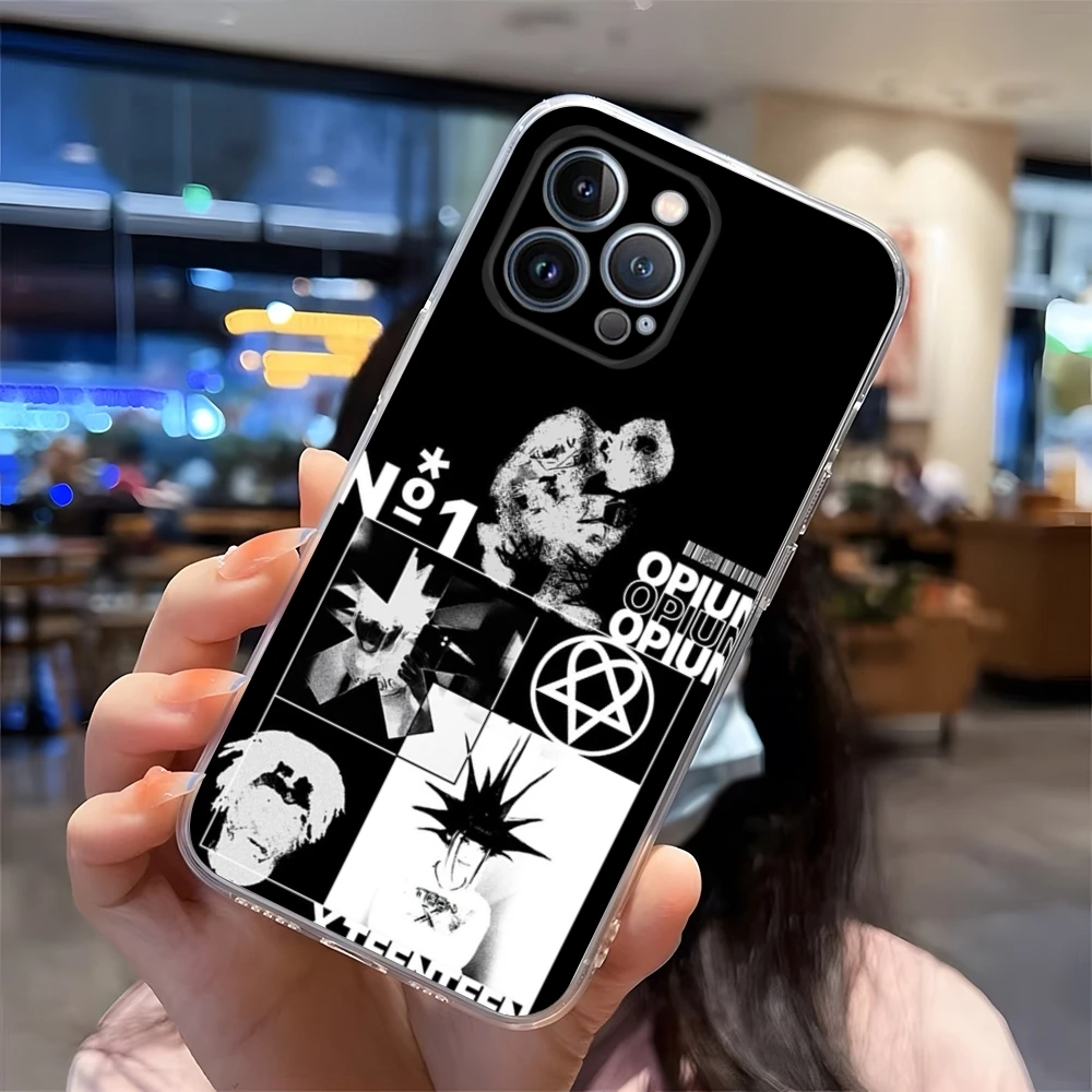 Чехол для телефона O-Opium Rap Playboi Carti прозрачный iphone 15 13Pro 11 12 14 Pro Max Mini 6 6s 7 8 Plus X XR XS SE2020