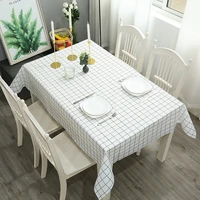1 piece elastic solid color plaid and lemon strawberry pattern tablecloth nordic style elegant home decor multicolorsize