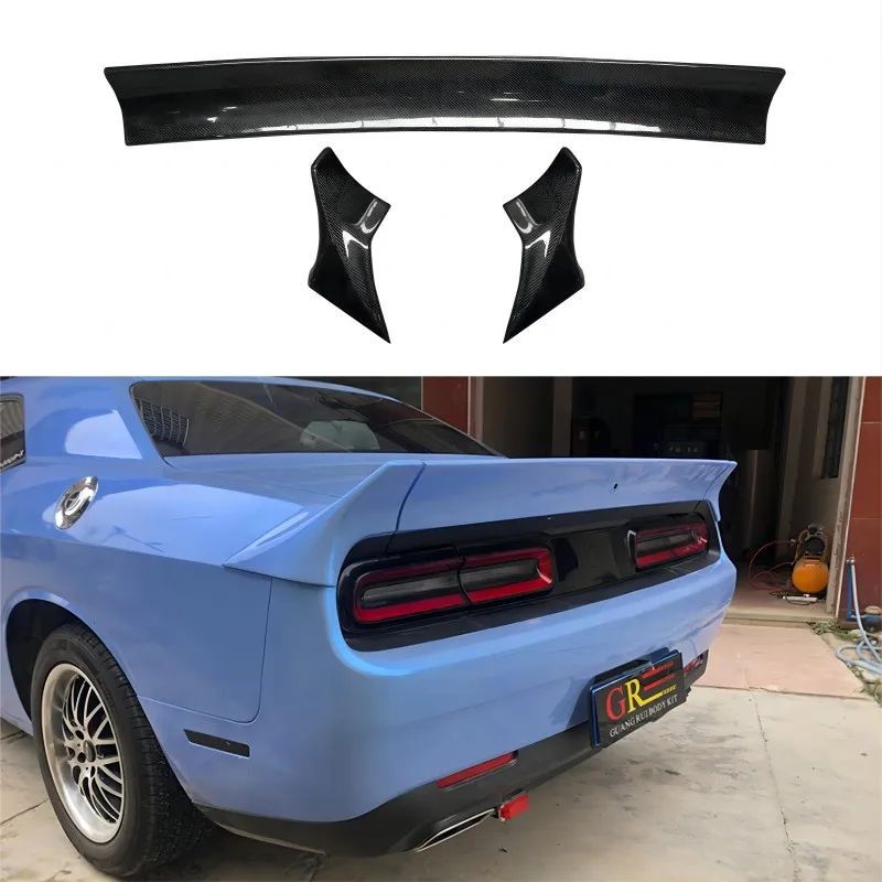 

Carbon Fiber Rear Roof Spoiler Boot Lip Wing Spoiler for Dodge Challenger 2015-2018 LB Style FRP Window Spoiler Lid Car Bumper