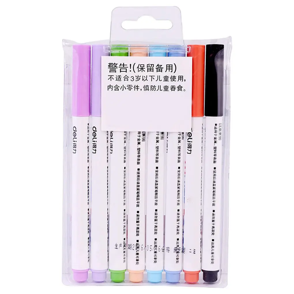 

8PCS Set Coloured Ink Whiteboard Pen White Board Markers Office School Supplies Children Kids Stationery Gift