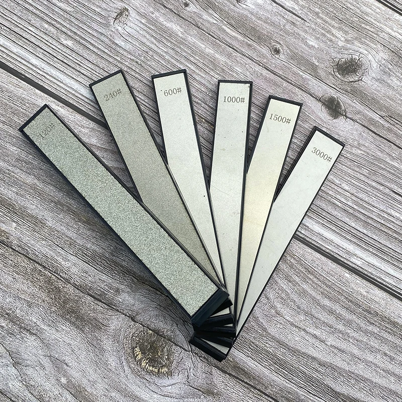 

6-piece Professional Fixed Angle Diamond Knife Sharpener Whetstone Grinding Knife Sharpening Stone Kitchen Gadgets Set Ruby