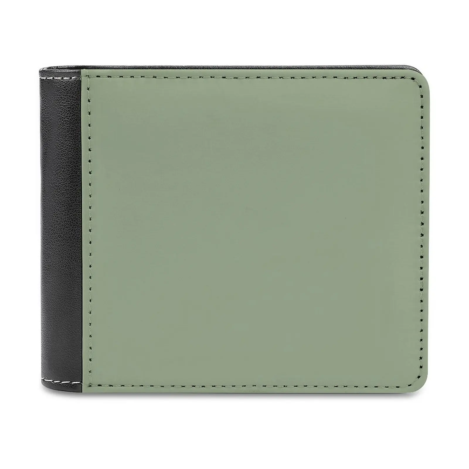 

Sage Green Men's Wallet Purses Wallets New Design Dollar Price Top Men Leather Wallet Sage Green Color Solid Sage Green Plain