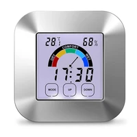 thermometer hygrometer humidity meter temperature and humidity monitor color lcd touch screen minmax records for room