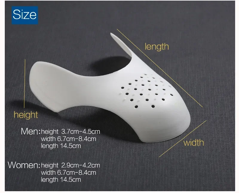 Shoes Shield for Sneaker Anti Crease Wrinkled Crack Shoe Support Toe Cap Sport Shoe Head Stretcher Shaper Keeper