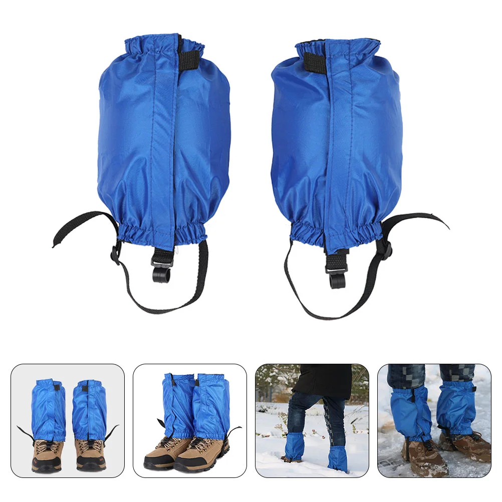

1 Pair of Adjustable Leg Gaiters Snow Defense Leg Gaiters Outdoor Leg Protectors Snow Boot Gaiters