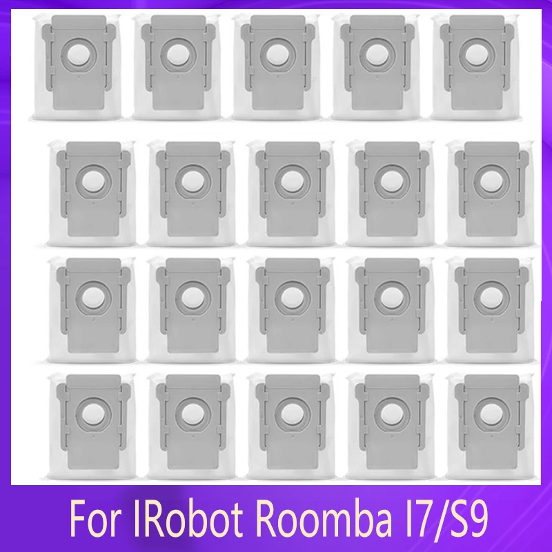 

Replacement 20 Packs Vacuum Bags For IRobot Roomba I7 I7+/Plus S9+ (9550) Clean Base Automatic Dirt Disposal Bags Parts