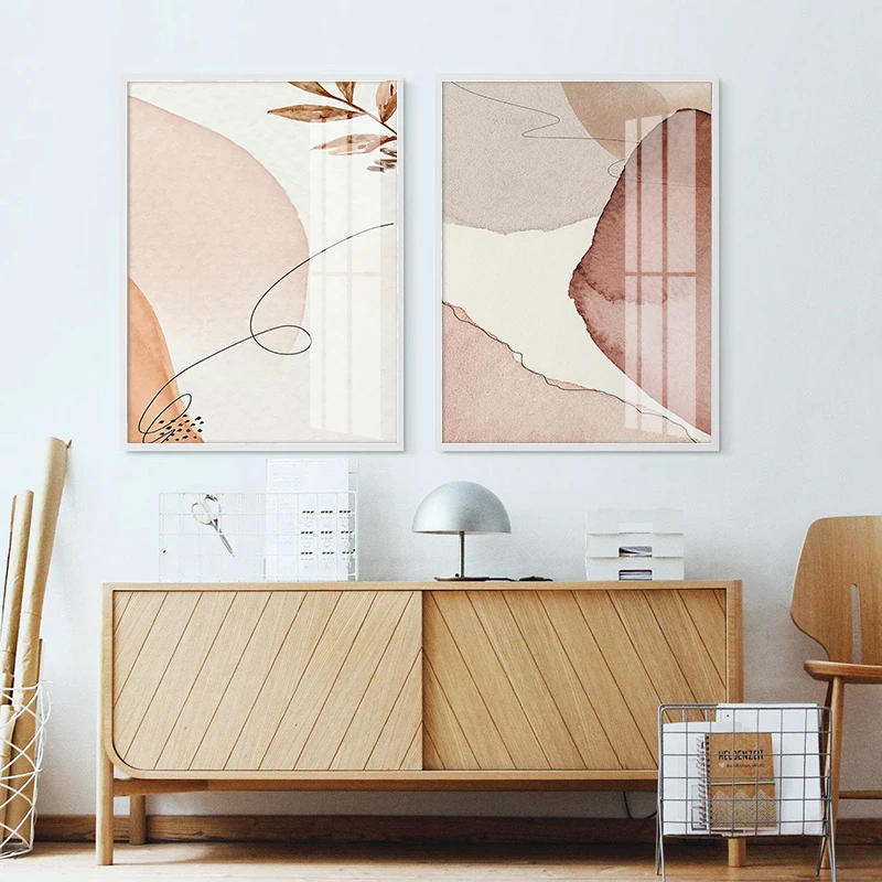 Абстрактный постер в форме земли картина маслом на холсте Скандинавская