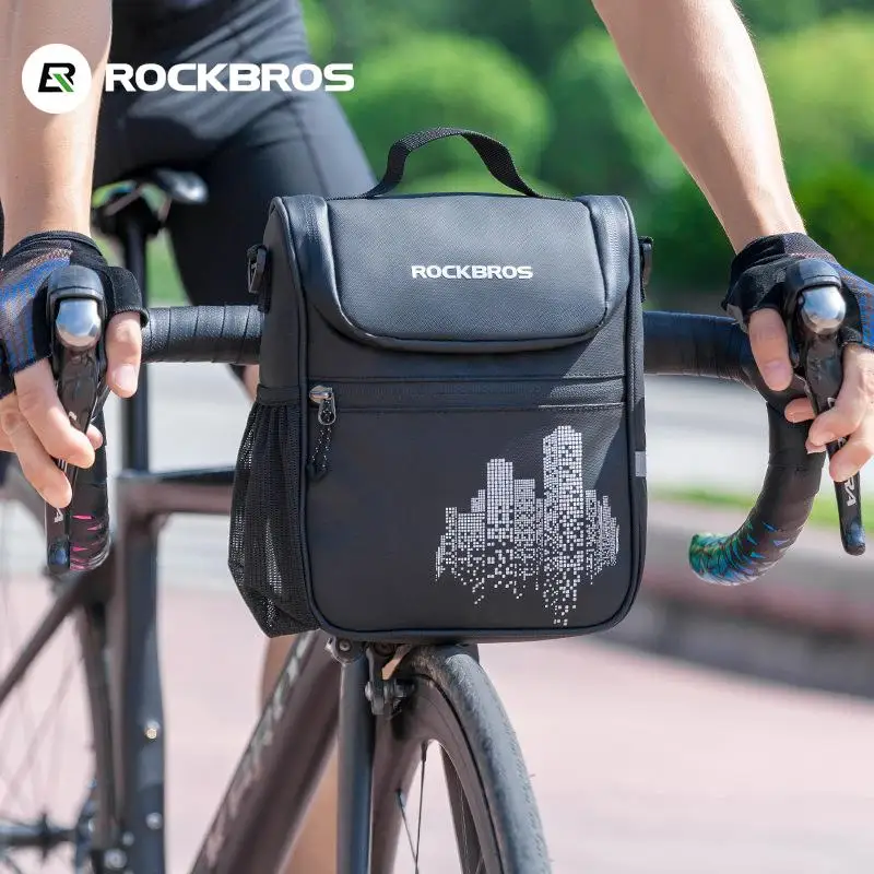 

ROCKBROS bike bag inclined shoulder bag handbag handlebar hang bag before receiving storage cell phone package B90