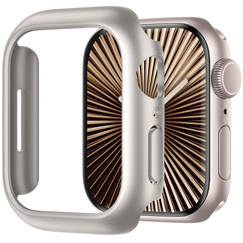 Фото Чехол для Apple Watch 45 мм, 41 мм, 40 мм, 44 мм, 42 мм, 46 мм, защитный чехол, матовый жесткий бампер из ПК, без стекла, iWatch 10 SE 9 8 7 6 5 4 №1