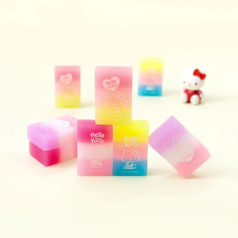 

36Pcs/Set Kawaii Sanrios Eraser HelloKittys My Melody Cinnamoroll Cartoon Color Boxed Eraser Learning Stationery Office Supplies