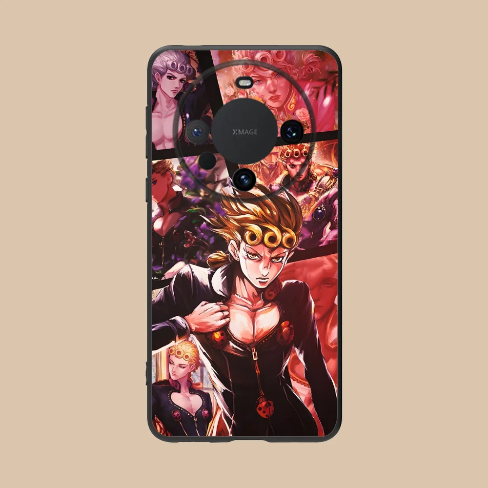 Чехол для телефона JOJO Giorno Giovanna Huawei Mate 60 50 40 30 20 10 Pro Plus Lite E 5G черный чехол смартфона