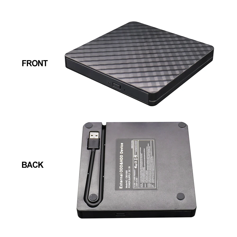 

Rewriter USB 3.0 Optical Drive Laptop Burner DVD Lightweight Low Noise External Mobile Case Desktop PC Fit For Windows Vista XP