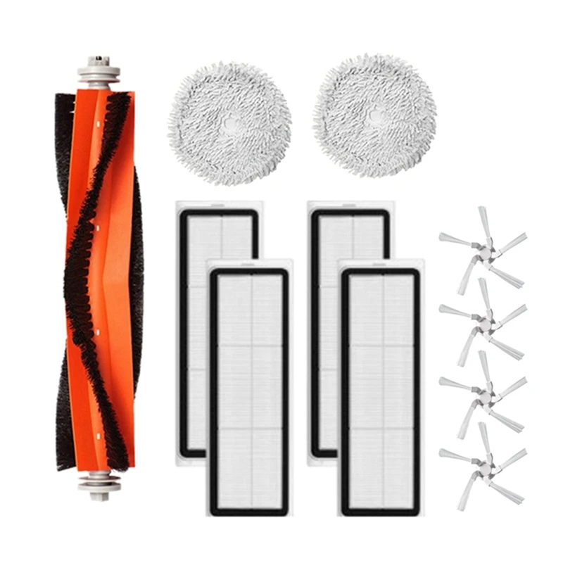 

11Pcs For Xiaomi Dreame W10/W10 Pro Vacuum Cleaner Accessories Removable Main Side Brush Washable Mop Cloth Filter