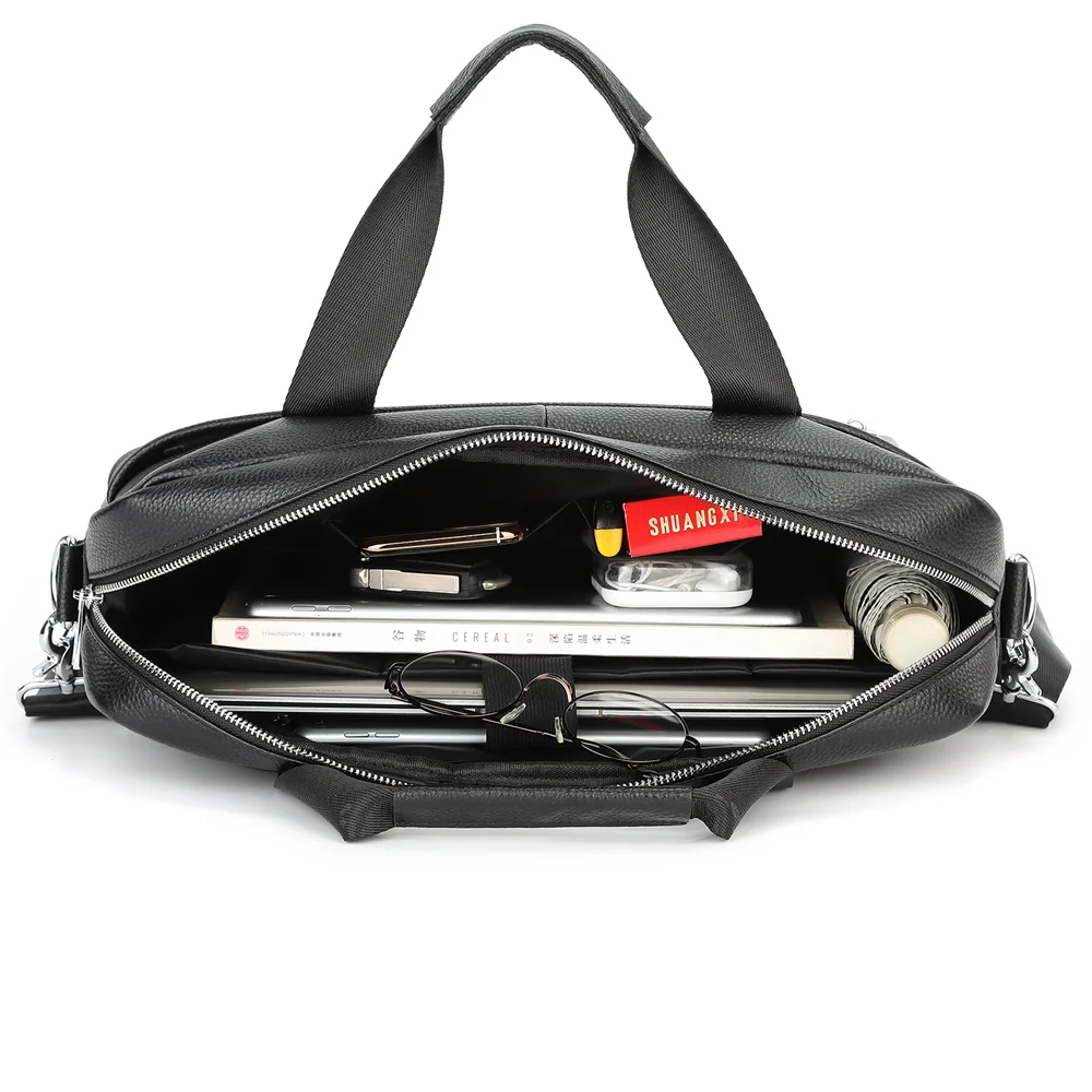 Large Capacity Genuine leather Briefcase Business Laptop Bag Handbags Men's Crossbody Bag Men's Messenger Bag