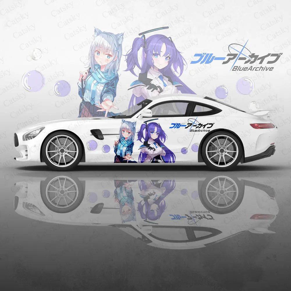 Синий архив аниме наклейка на кузов автомобиля Виниловая иташа боковая