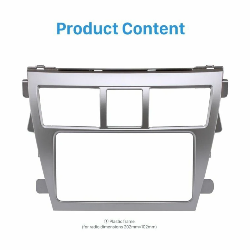 Для Toyota Vios Yaris Sedan Belta Car 2Din Аудио Панель DVD Навигации Рамка Автомобильная Fascias