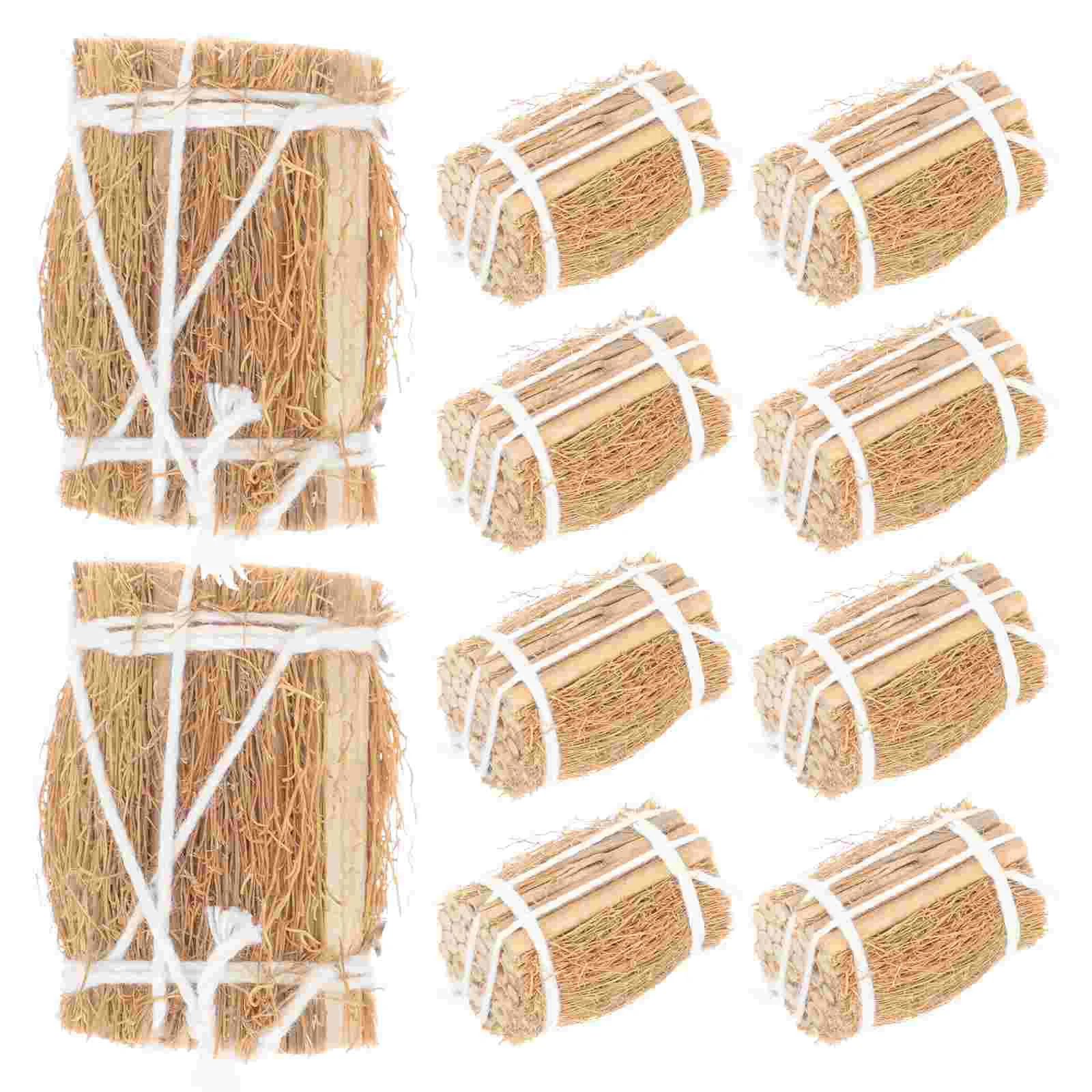 

10pcs Miniature Hay Bale Models house Mini Hay Bale Kids House Accessories