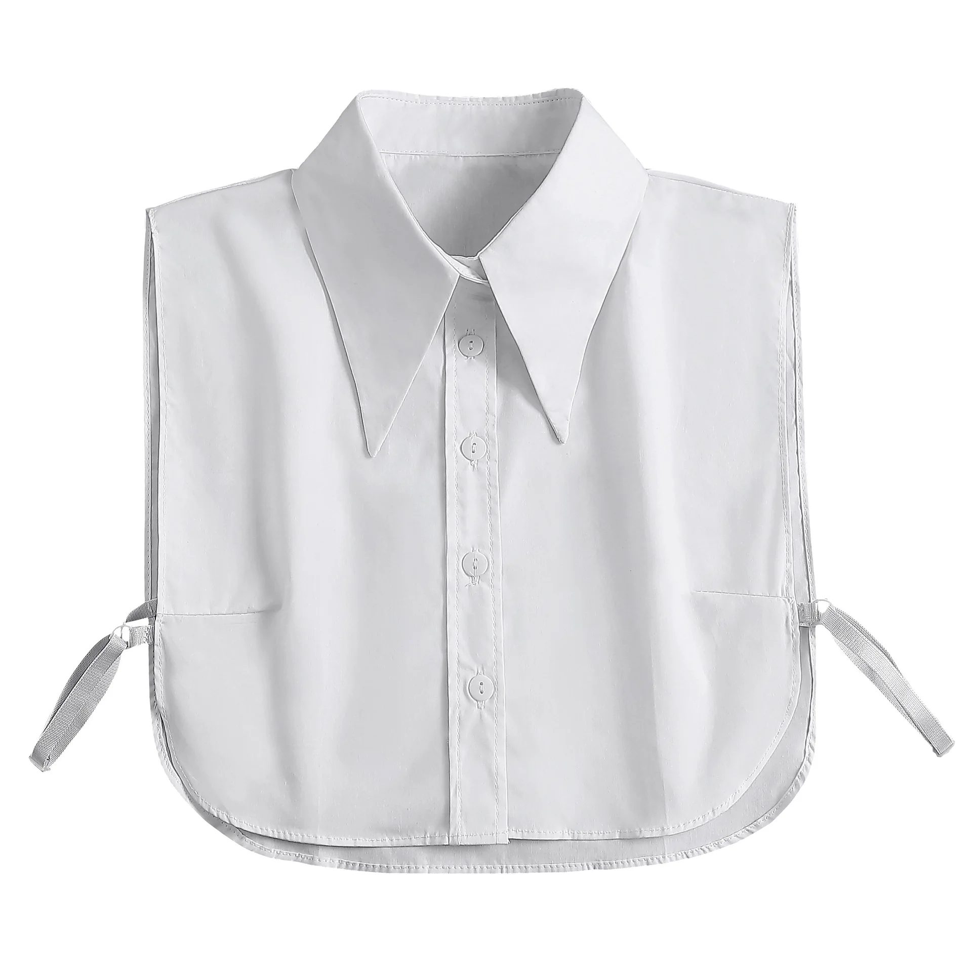 Накладная хлопок. Рубашка стильная белая воротник стойка для мальчика 164-170. Detachable Collar. Collar Blouse Peter Pen.