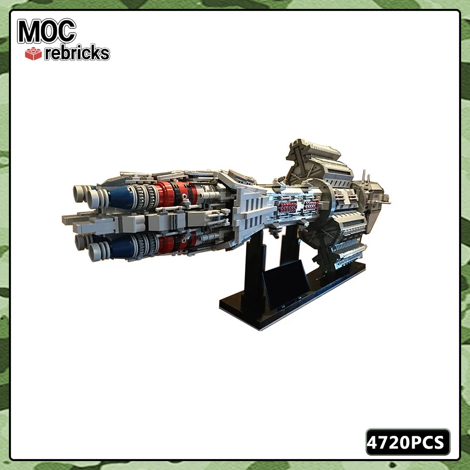 MOC Серия Космической Войны Агамемнон Тяжелое Огнестрельное Оружие Модель Строительных блоков Креативные Детские Игрушки Хобби Подарки на Праздники.