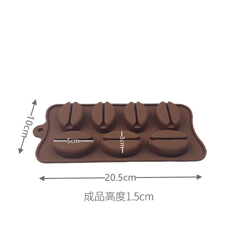 Coffee Bean Silicone Ice Mold Chocolate Cake Bakeware Baking Form Decorating Tools Cube Soap DIY Candy Molds | Дом и сад