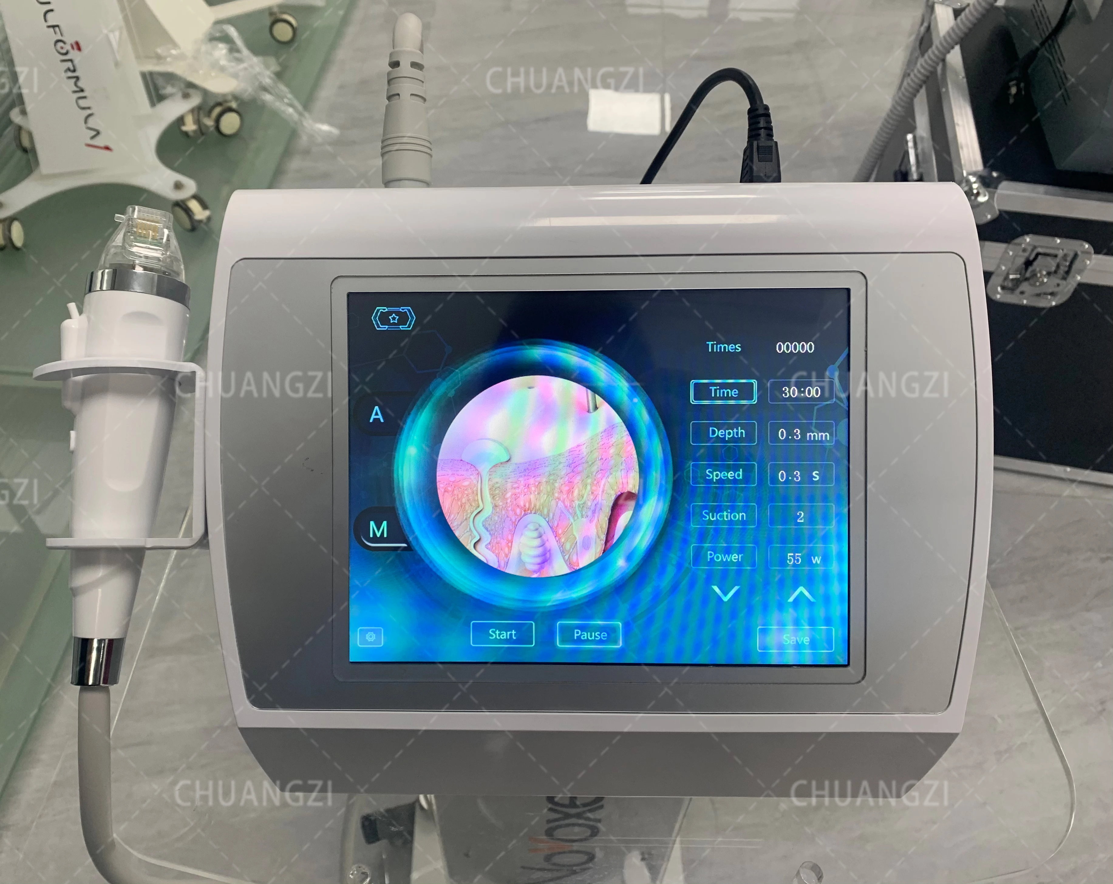 

2022 RF Fractional Microneedling Needles RF Skin Tightening Machine for Face Wrinkles Removal Skin Care Auto Microneedle