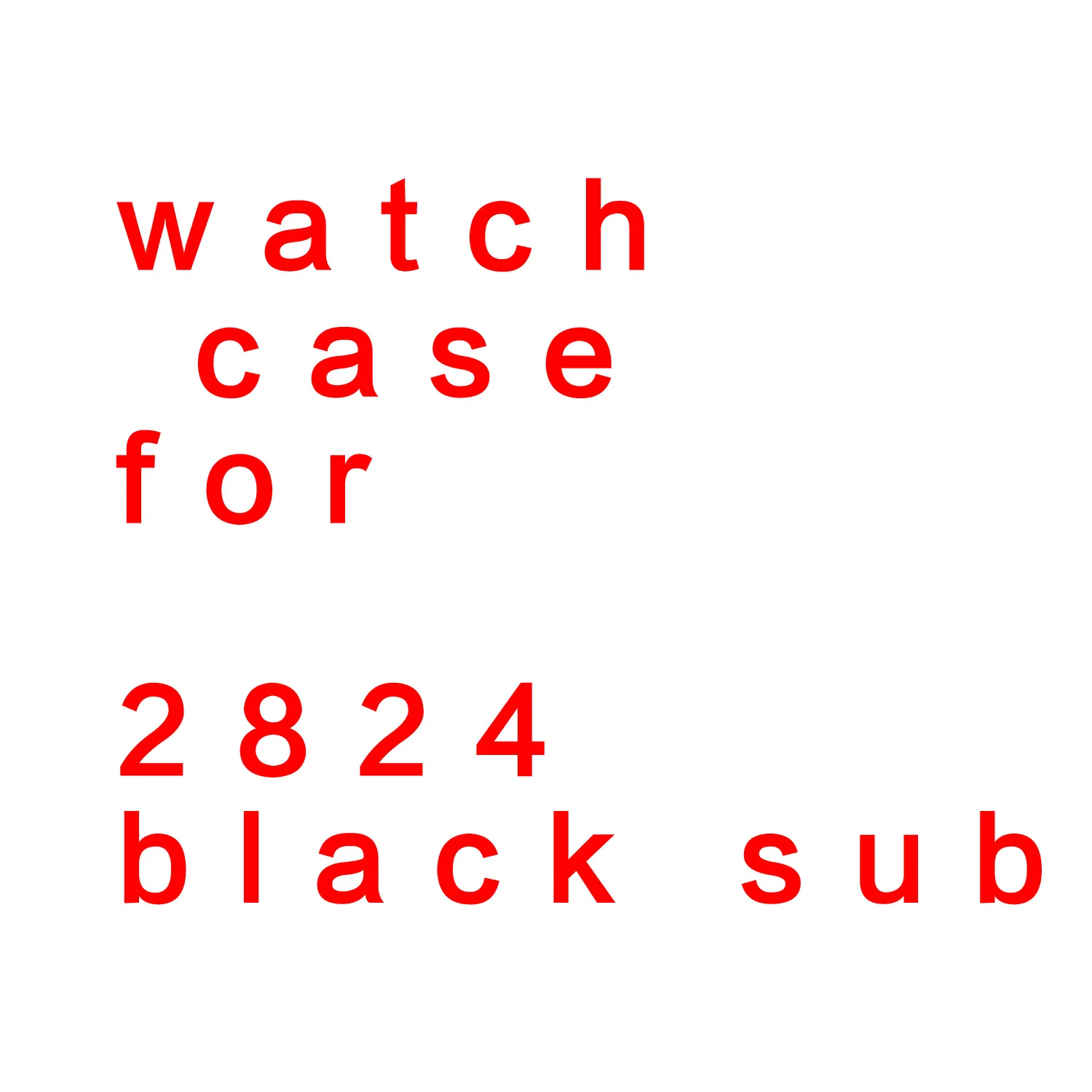

2824 black case for sub style