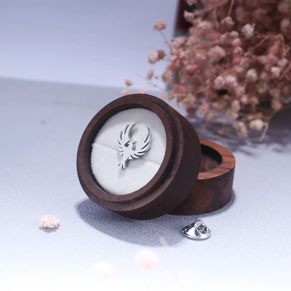 Классическая брошь с тотемом Феникса Tangula из нержавеющей стали мужской амулет