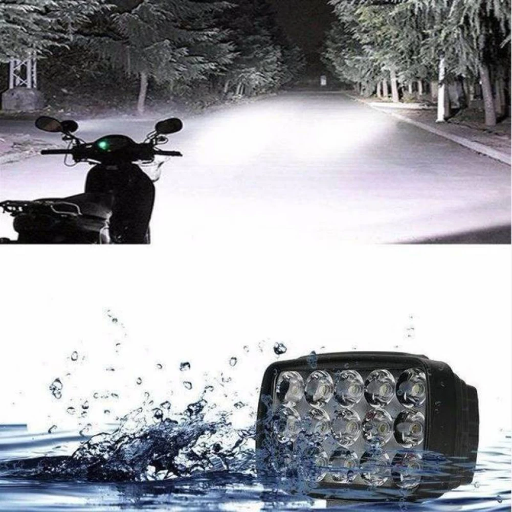 

White Motorcycle LED 80W All Assist BEAM Bright Car EyesCar Fog Headlight LED Light New Package 12V-24V Fashion