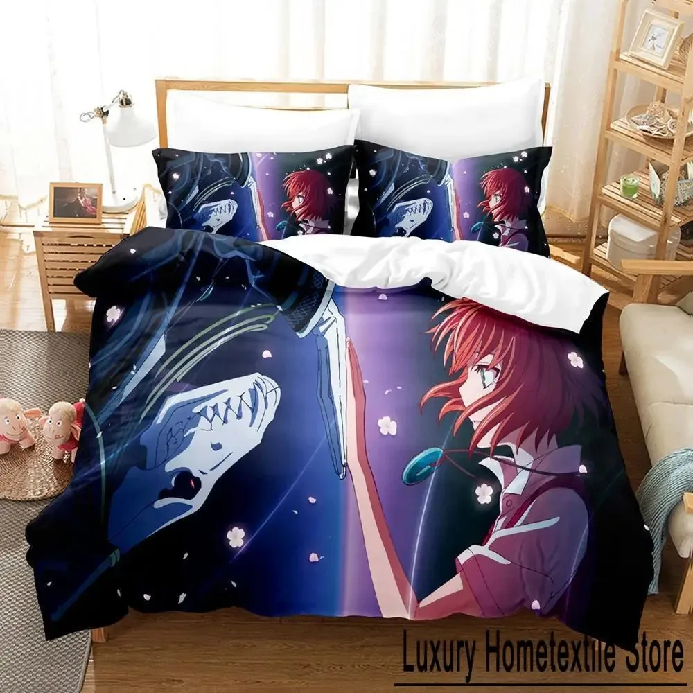 New 3D Print Anime Mahou Tsukai no Yome Bedding Set Single Twin Full Queen King Size Bed Adult Kid Bedroom Duvet cover Sets