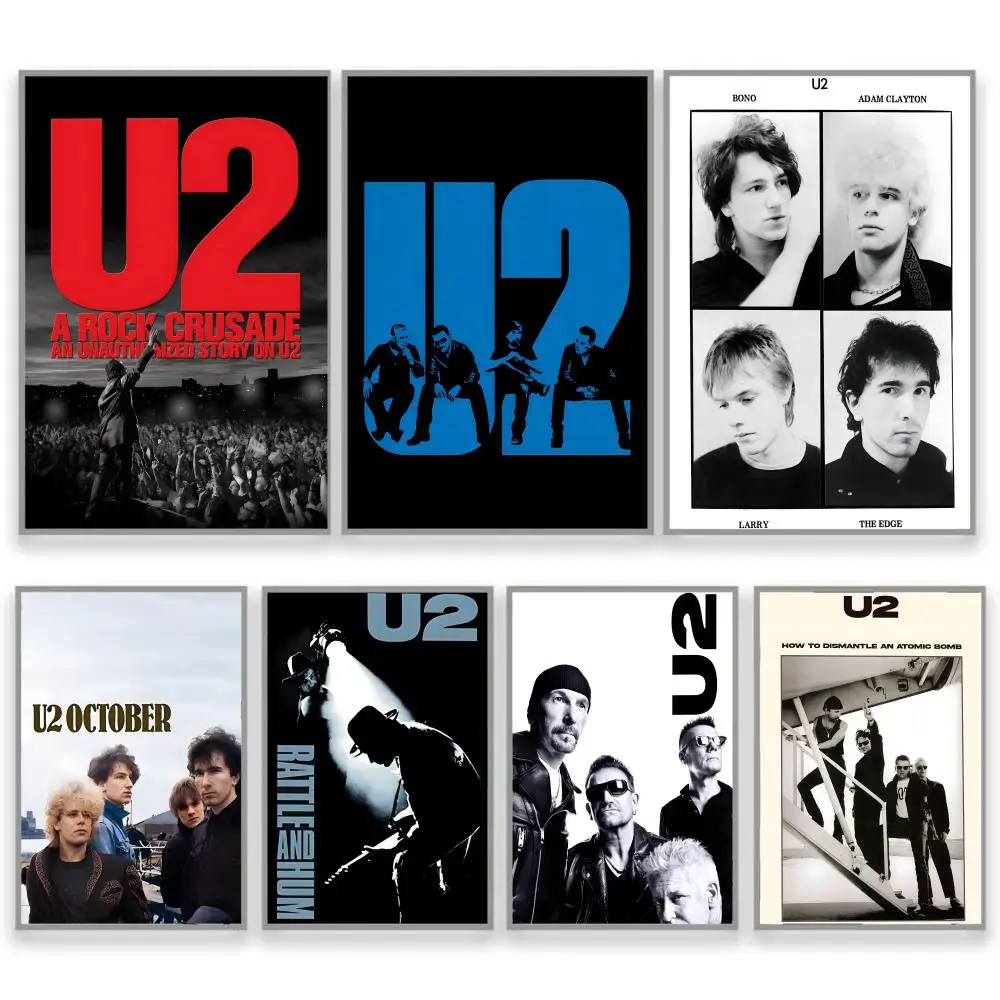 Фото Lrish рок-гурт U2 постер холст HD постер настенное искусство интерьер прихожая украшение дома праздничные подарки №3
