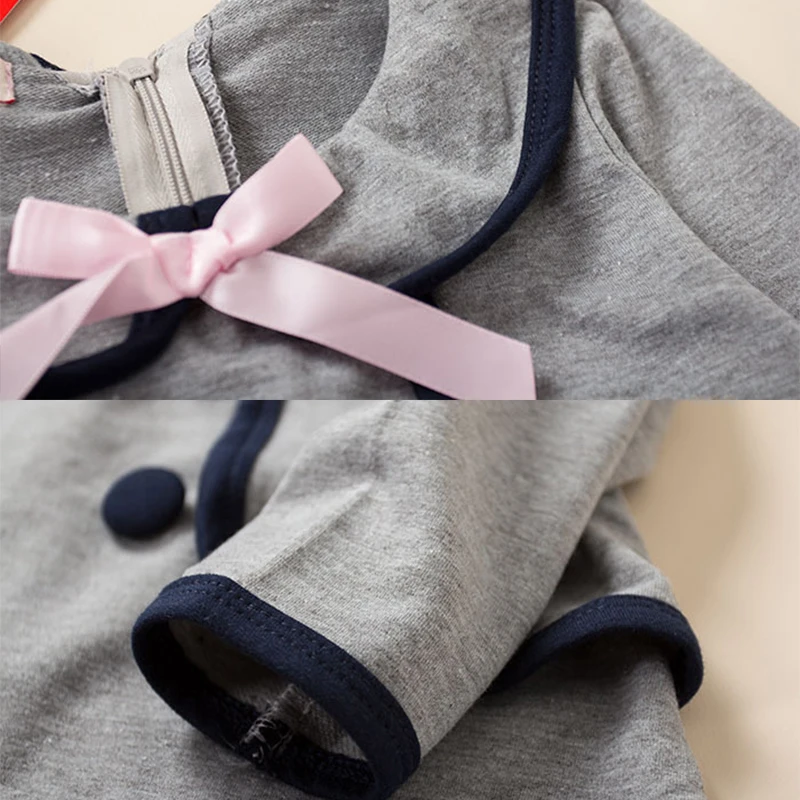 Платье для девочек Коллекция От 2 до 7 лет года Сезон весна-осень Школьное платье