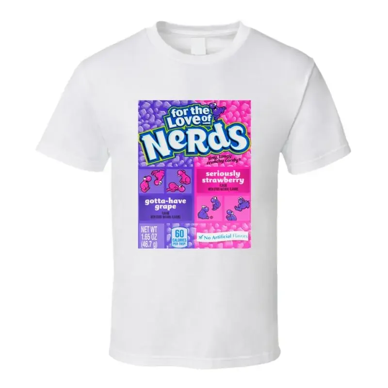 Фото Популярная футболка с принтом конфет Nerds Tangy Fruit Flavored №1