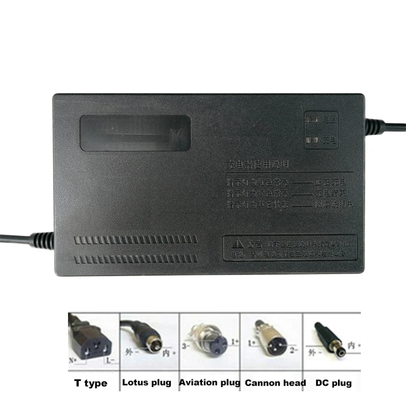 

36V 1.8A 2A 3A 5A ebike Li-ion Lipo Lifepo4 Lithium Battery Charger Li ion 42V 43.8V BMS Quick Charging for Electric Bike Motor