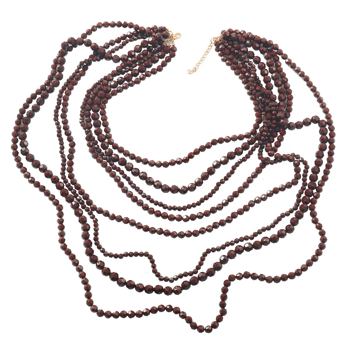 ZAA Новое коричневое богемное этническое стильное модное винтажное многослойное