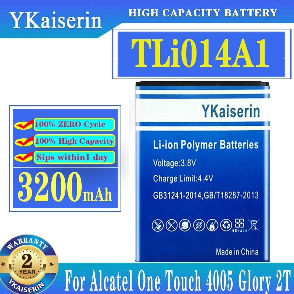 Литий-ионный аккумулятор YKaiserin TLI014A1 емкостью 3200 мАч для Alcatel One Touch Fire 4012 4012A 4012X