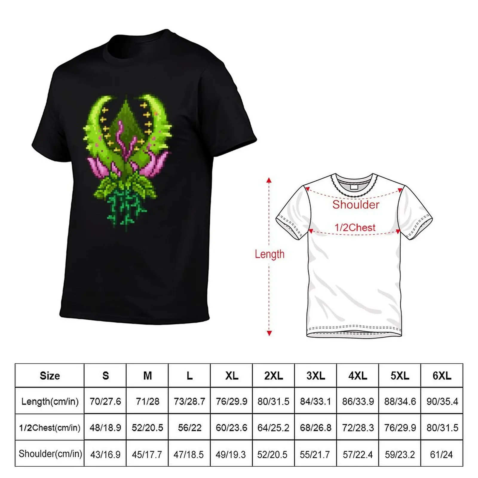 Футболка Terraria Plantera с модным принтом и короткими рукавами (art.: 3920dcaa27628) - 3920dcaa27628