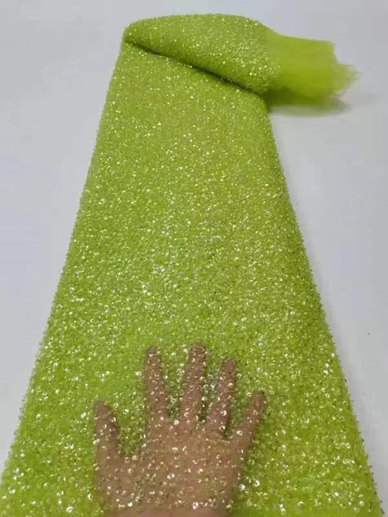 Новая высококачественная Роскошная сетка с бусинами и жемчужинами блестками