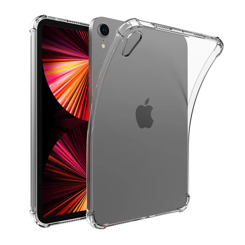 

Чехол для iPad mini 6, силиконовый прозрачный чехол 2021 из ТПУ для iPad Mini 6-го поколения, прозрачный чехол, ультратонкая задняя крышка