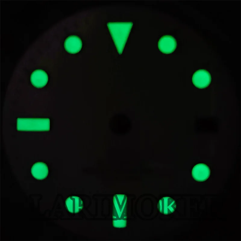 LARIMOKER 29 мм белый черный циферблат синий красный зеленый GMT Mark светящийся Fit NH34