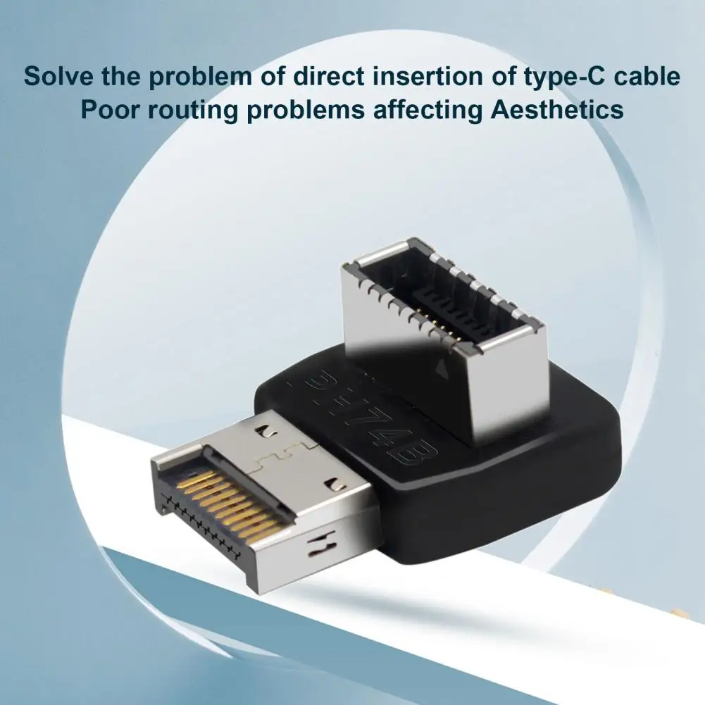 

Соединитель материнской платы без драйвера, Высокоскоростной Переходник USB 3.1 Type-E, угловой адаптер 90 градусов для рулевого управления