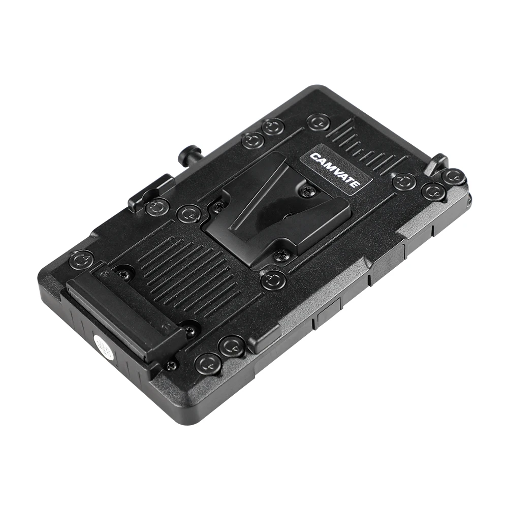 CAMVATE Quick Release V-Lock Mount Power Supply Splitter With D-tap Connector Supply Power For DSLR Camera URSA Mini Battery enlarge