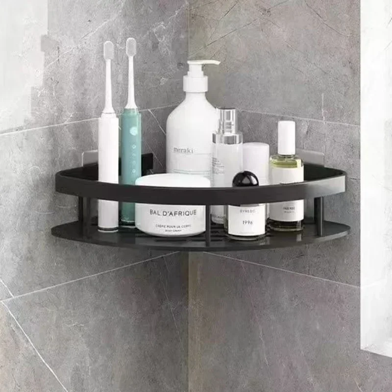 Угловая Полка Для Ванной Комнаты Настенный Держатель Хранения Сверление Не