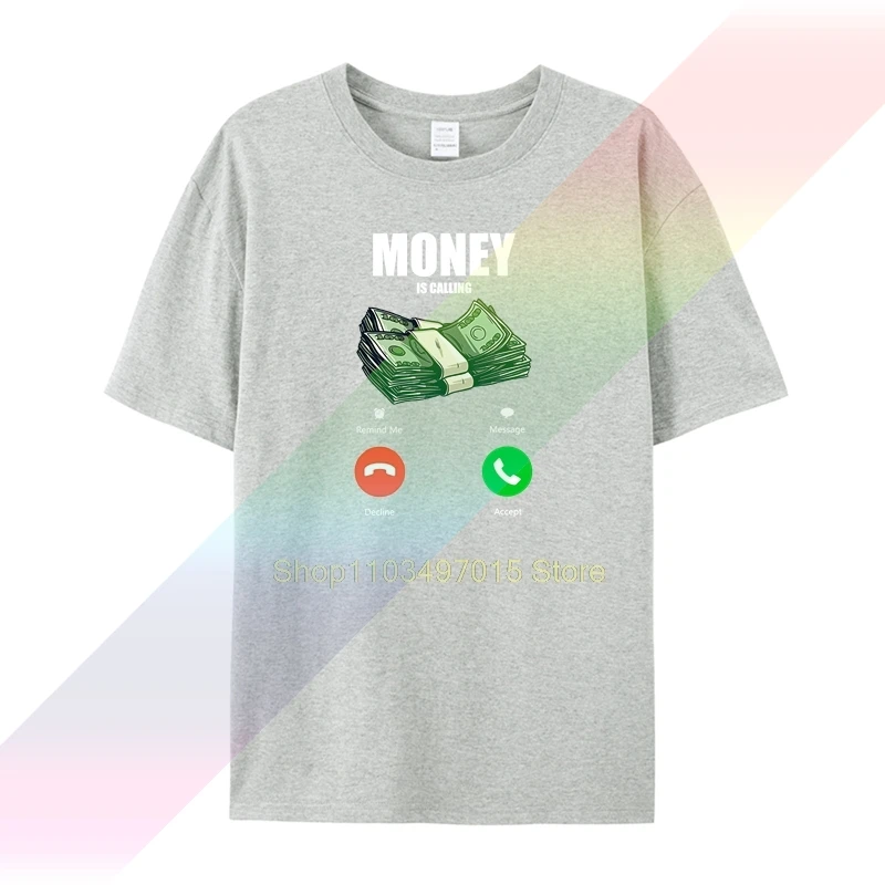 Брендовая мужская футболка забавная деловая с изображением денежных вызовов