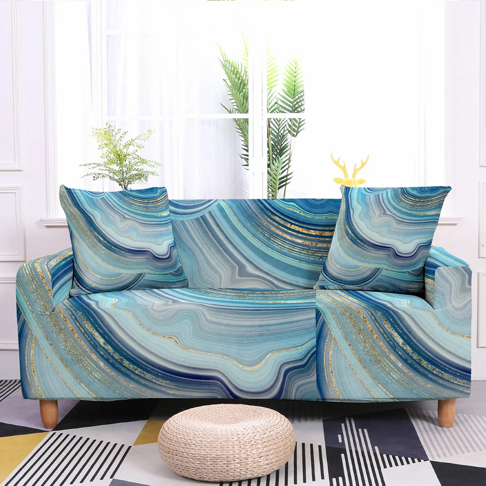 Регулируемый Чехол для гостиной мраморные диваны накидки на Шезлонг секционные