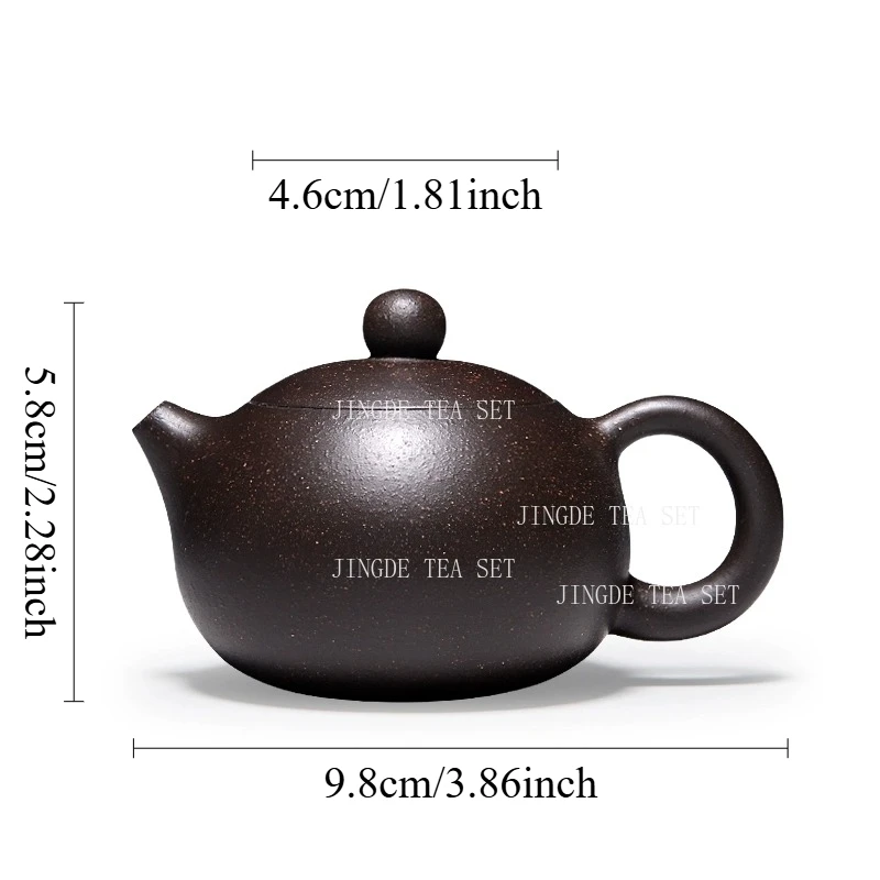 

Ручной чайник JINGDE TEA SET из фиолетовой глины 90 мл