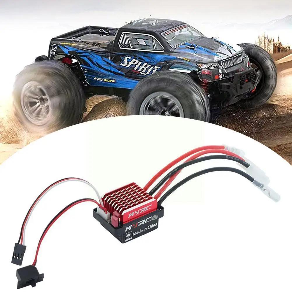 

60a Brushed Esc Electric Speed Controller 6v/2a Bec For 1/10 Rc Car Traxxas Trx4 Trx6 D90 Hsp Redcat 4wd Truck Craw Y4y4