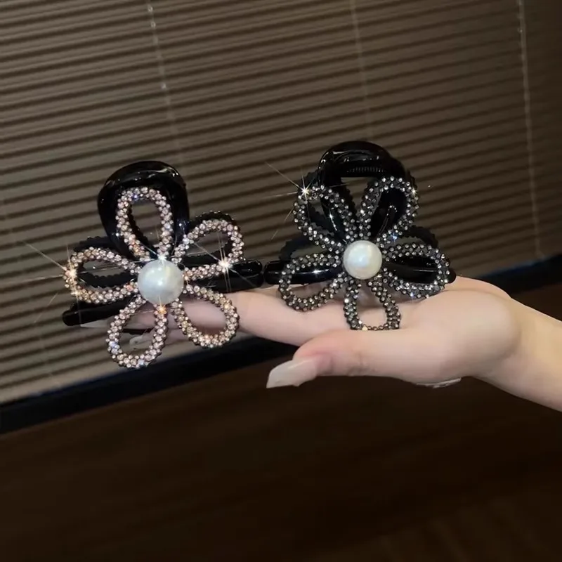 Новинка искусственный жемчуг полый цветок заколка для волос женщин и девушек
